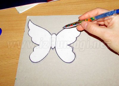 Бабочка: объемная аппликация из бумаги и картона. Мастер-класс