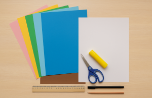 Application volumétrique "Spring Forest" en papier avec vos propres mains