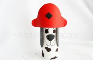 Далматинец из цветной бумаги