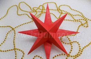 Estrela de papel 3D