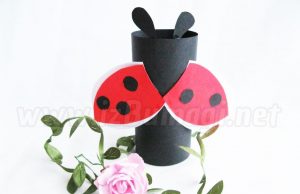 Ladybug from colored paper