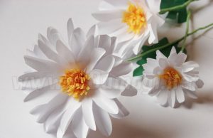 Ромашки из бумаги