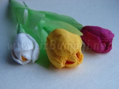 Крокусы из бумаги