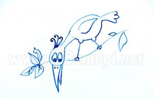 Comment dessiner un oiseau inhabituel au crayon ?