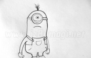 Desenho passo a passo de um Minion