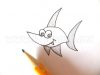 Como desenhar um peixe com um lápis