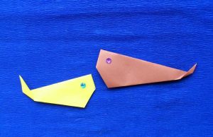 Origami whales