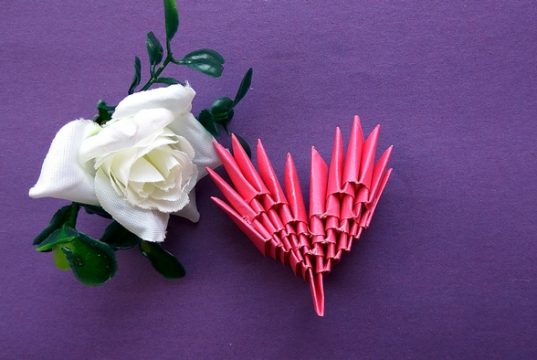 Модульне орігамі сердечко