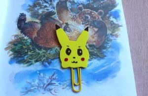 Закладка-скрепка Пикачу