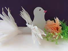 Bílá holubice z papíru - řemesla ke Dni vítězství