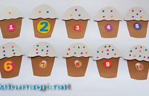 Розвиваюча великодня саморобка "Вчимо цифри"