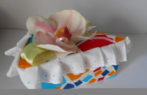 Опаковка за подарък под формата на парче торта от хартия