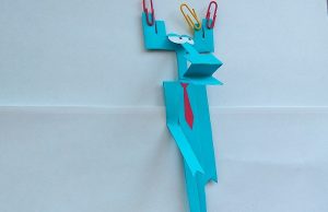 Aristotle the moose from the "Papers" cartoon.