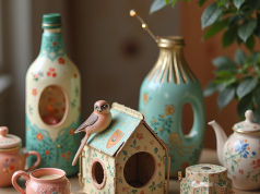 La seconde vie des emballages : artisanat créatif à partir de tétrapaks, de boîtes et d'autres matériaux Diverses créations à partir d'emballages : mangeoire pour oiseaux à partir de tetrapak, boîte à partir d'une boîte à thé, organisateur à partir d'une bouteille en plastique.