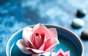 🌸 Оригами-цветы из бумаги: Роза и Лотос всего за 10 минут! Роза и Лотос в технике оригами