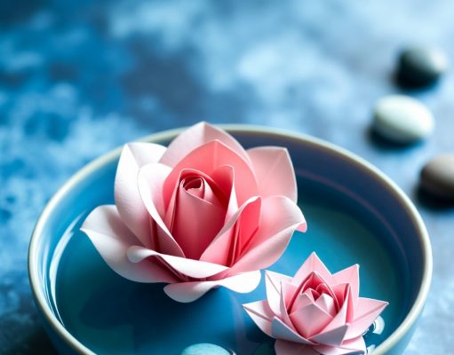 🌸 Оригами-цветы из бумаги: Роза и Лотос всего за 10 минут! Роза и Лотос в технике оригами