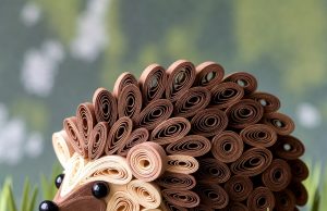 🦔 Ёжик в технике квиллинг: создание объёмного шедевра из бумажных лент Очаровательный бумажный ёжик в технике квиллинг