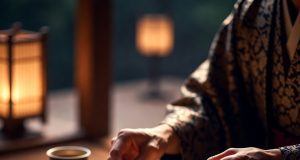 📜 История оригами: Путь бумажного листа от храмовых алтарей до космических технологий Ритуальное использование оригами (ориката) в древней Японии: складывание бумажной бабочки для синтоистской церемонии.