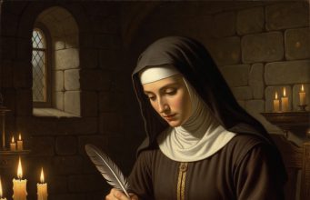 Quilling: История и Символика Бумажного Кручения — От Монастырей до Ювелирных Шедевров.📜 Средневековая монахиня за работой: создание первых шедевров квиллинга с использованием позолоченной бумаги и птичьего пера.